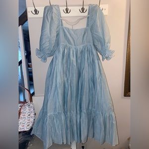 Selkie waterbaby organdy silk French puff dress